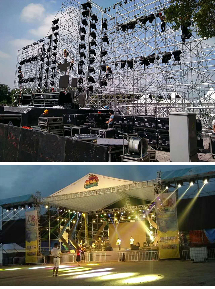 音响架厂家直销圆盘扣式灯光架大型户外演出活动雷亚舞台桁架批发