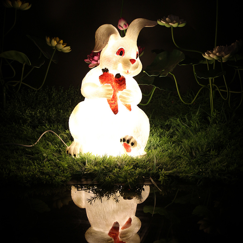 led兔子灯户外防水低压动物造型灯景区草坪庭院园林灯光节景观灯