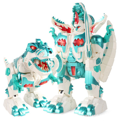 恐龙玩具超大喷雾霸王龙遥控变形机器人电动充电仿真动物男孩玩具