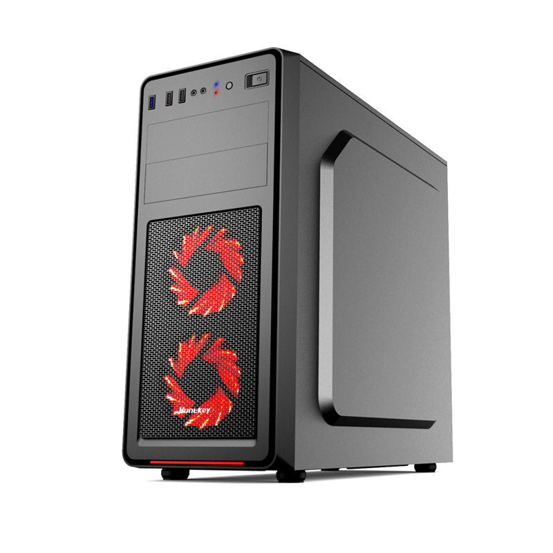 航嘉gs400x小黑机箱电脑机箱 台式机主机箱支持背线usb3.0机箱