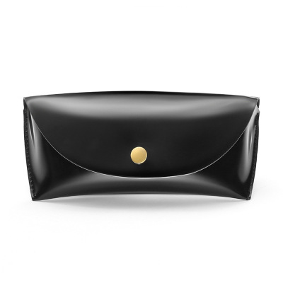 皮质眼镜盒lj01 复古时尚太阳镜盒 外贸皮质钮扣手工质感墨镜盒