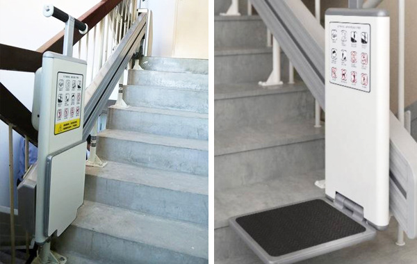 楼道智能代步器接力式分段楼道爬楼机分段式斜挂升降平台