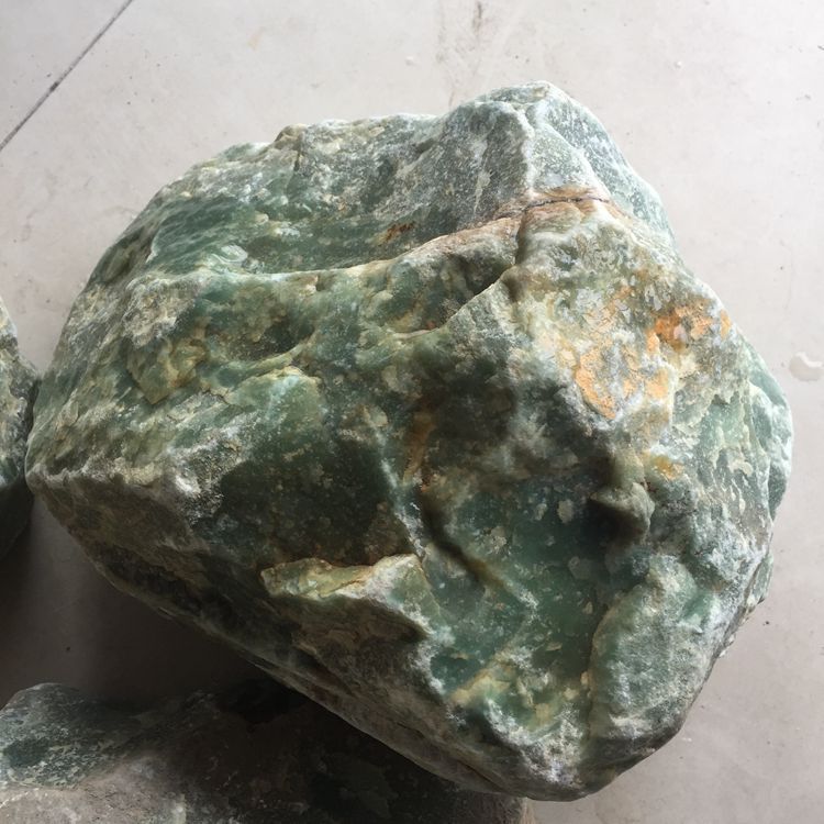 天然原石东陵玉玉石摆件东陵石原料宝石工艺品 绿东陵毛料一公斤