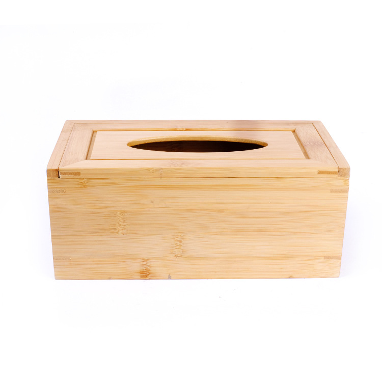 田园竹纸巾盒客厅茶几餐巾纸抽盒酒店简约竹制收纳盒