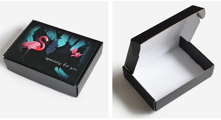 飞机盒圣诞彩色打包盒快递大衣花果茶批发定做电商服装内衣现货