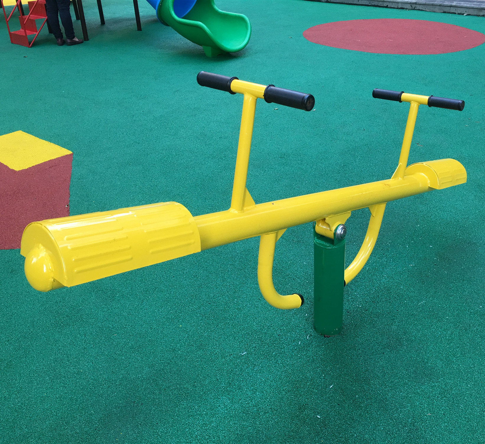 江门帕斯高厂家供应户外运动器材小区花园儿童运动双人跷跷板