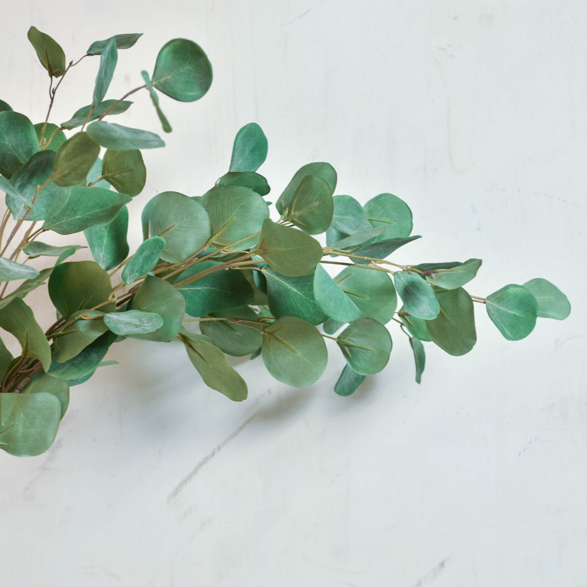 厂家直销毛桨尤加利叶假花婚庆用品家居装饰仿真花仿真绿植桉树叶