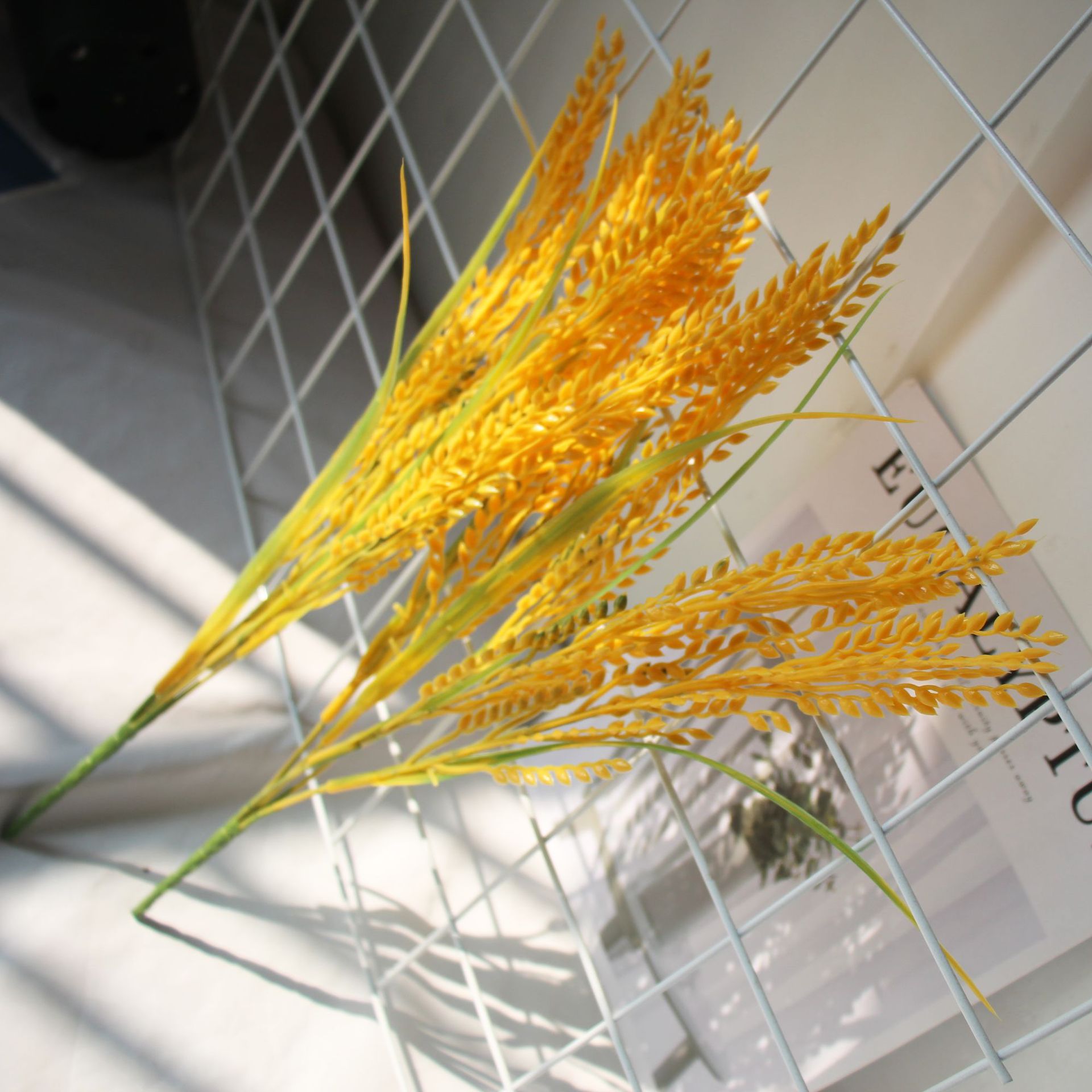 仿真稻谷禾穗 小麦农家乐仿真道具 摄影田园风道具工厂直销