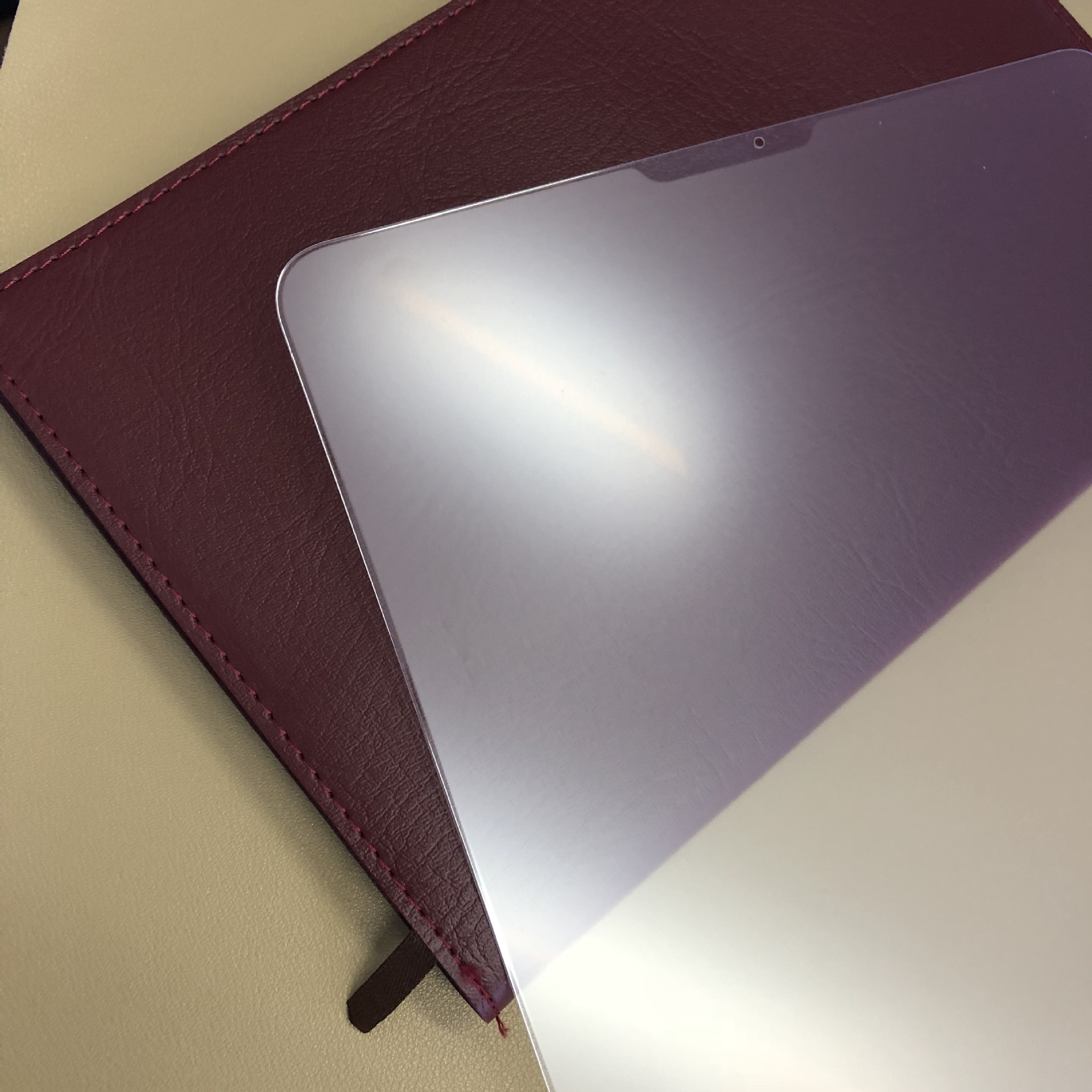 9寸平板磨砂钢化膜 ipad pro/air磨砂带亮边