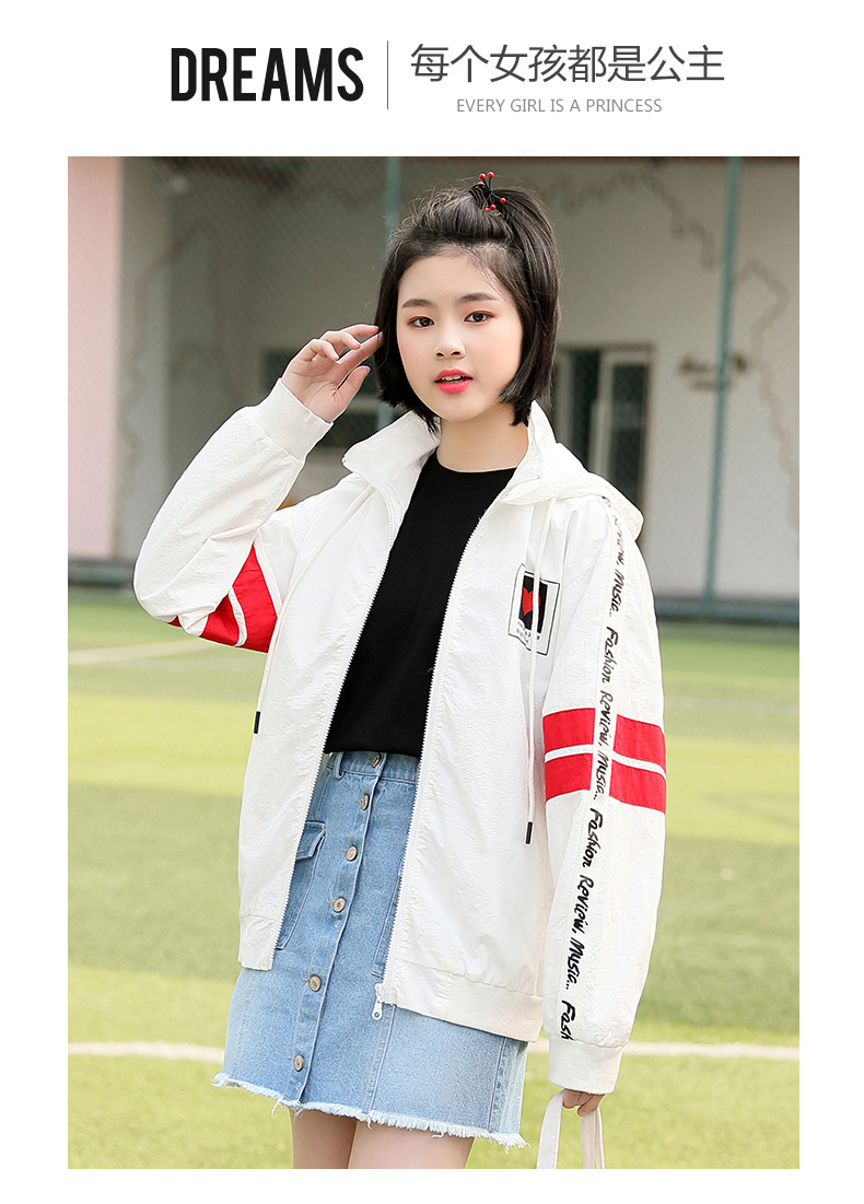 高中学生外套女2019韩版宽松森系学院风少女初中生春装女一件代发