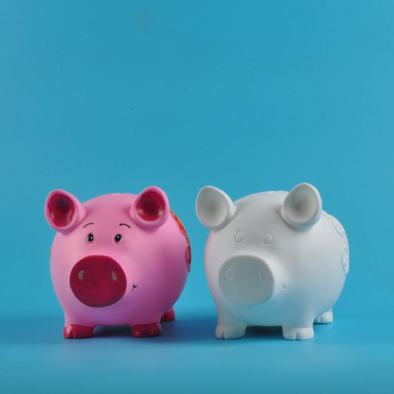 幼儿园diy手工玩具批发石膏娃娃猪猪涂鸦存钱罐儿童礼物小猪