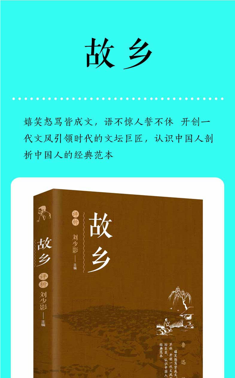 故乡评析 中学生课外阅读鲁迅文集励志书