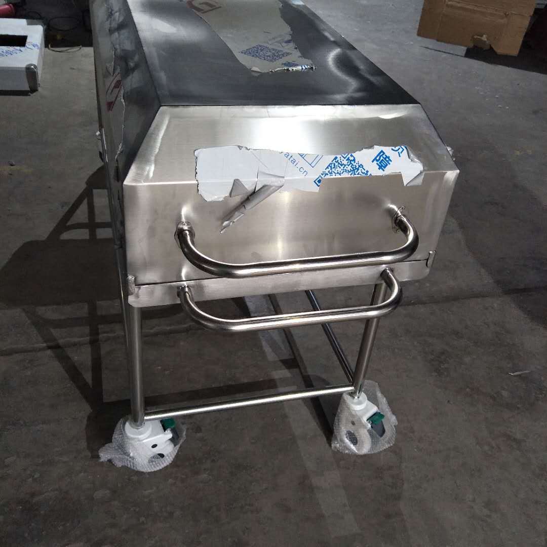 医院医学院用尸体推车 不锈钢医用太平间遗体运送车 棺材