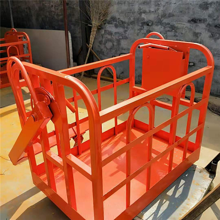 2米吊车专用篮筐 定做各种工程塔吊吊笼 自动平衡篮筐