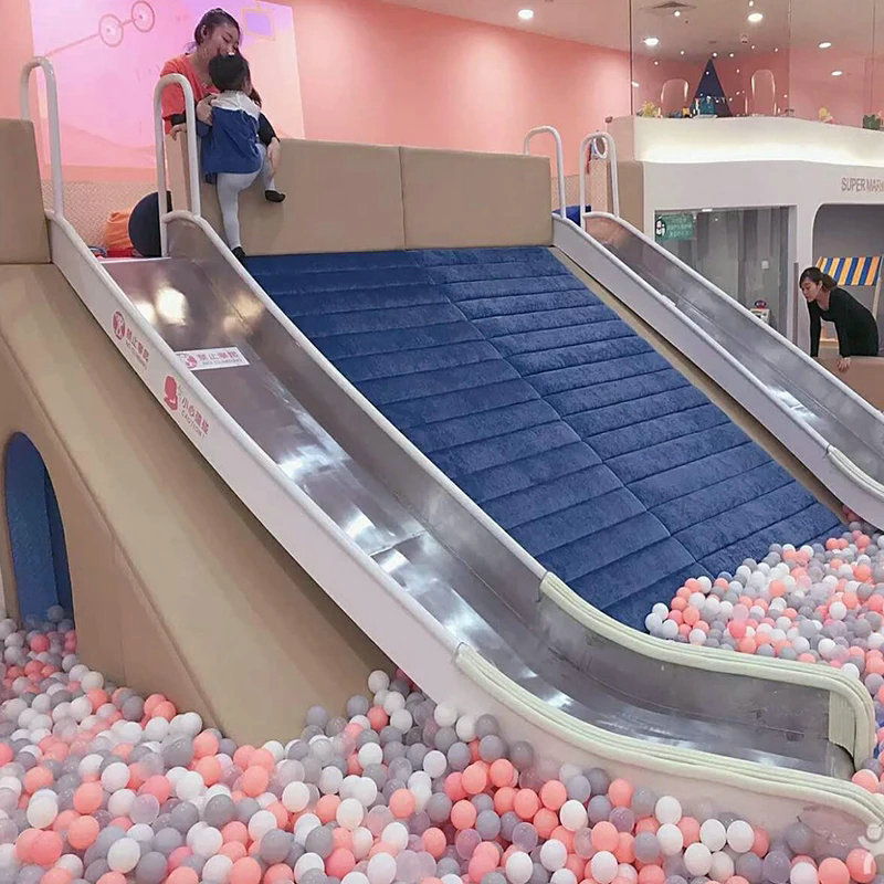 户外大型不锈钢滑梯 儿童室内滑梯 可定制平滑滑梯