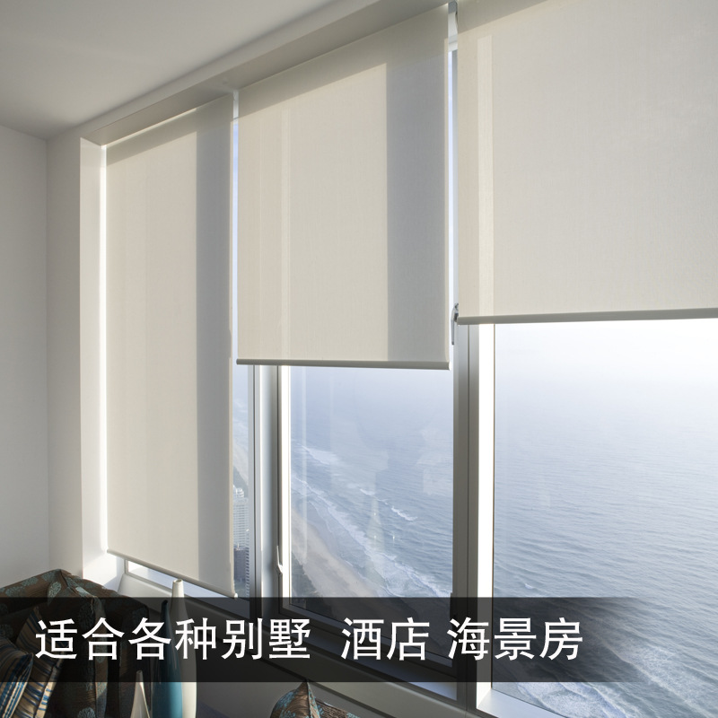 时代厂家直销酒店客厅卧室高档遮光手动电动窗帘隔热开合窗帘定制