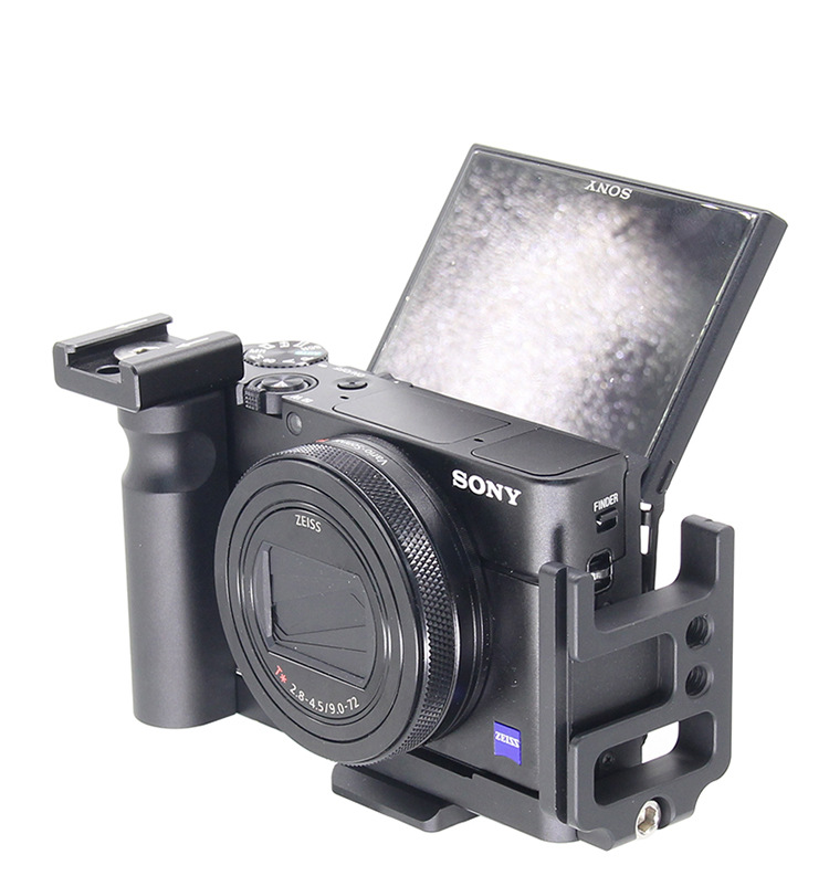 适用于rx100索尼相机手柄m1m2定位孔上提m3m7vii金属快装板