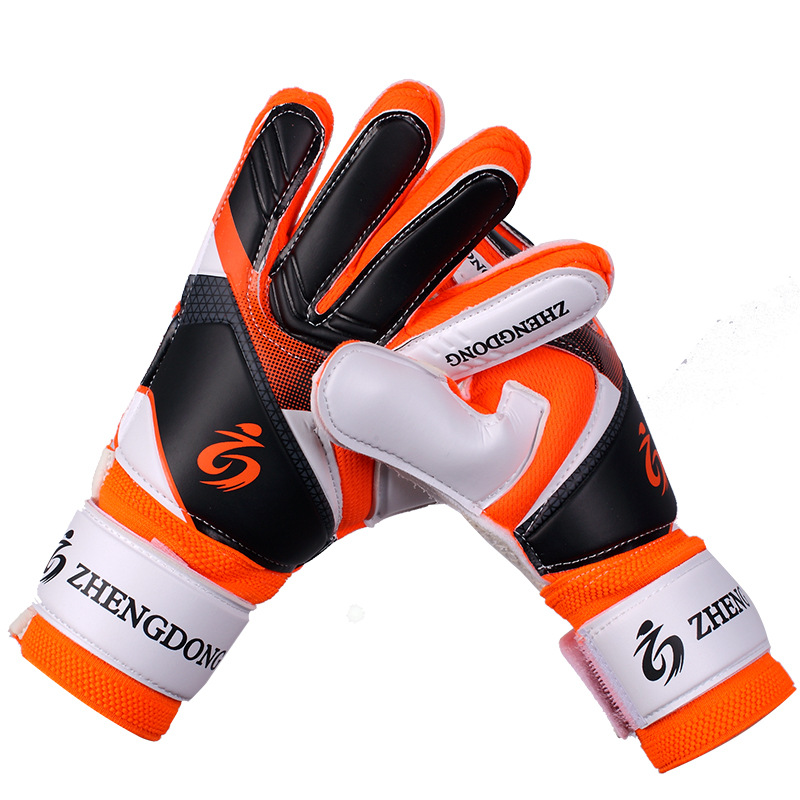 Zhengdong Primary and Secondary School Students Football Goalkeeper Gloves Thickened Latex Door Training Gloves Adult Factory