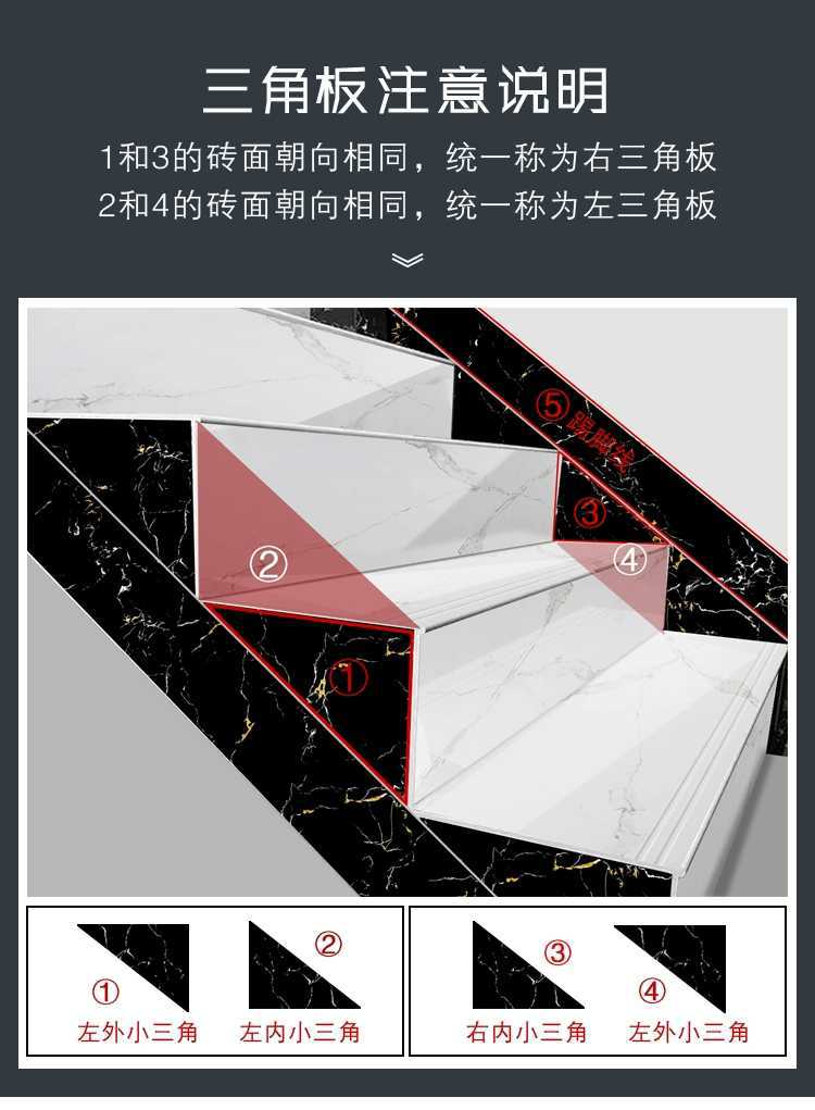 金丝釉通体灰色楼梯砖1200*480踏步砖原槽原釉客厅梯级地板砖