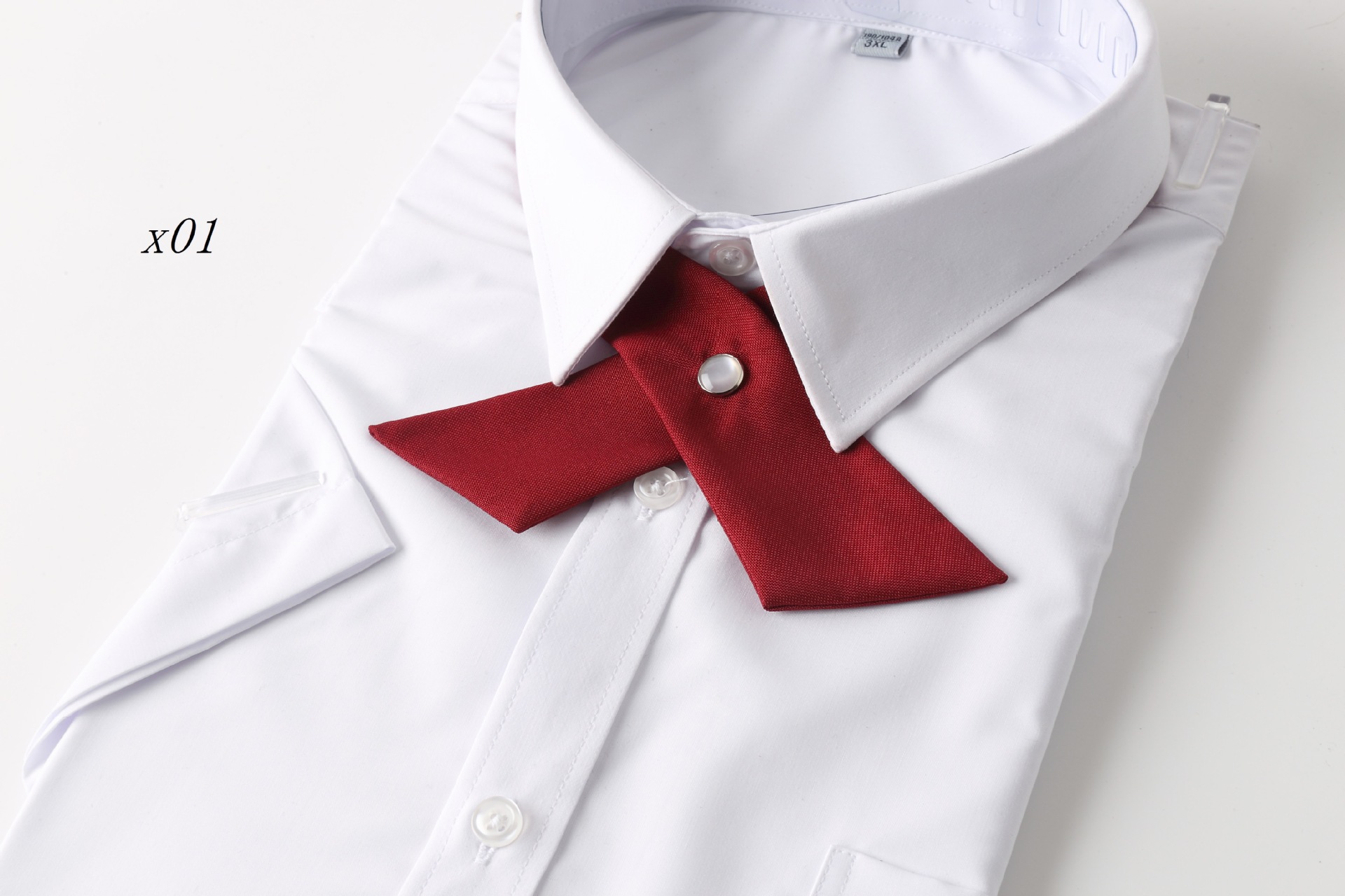 2020西装领花空姐银行职员酒店服务员领结女士蝴蝶结条纹现货批发