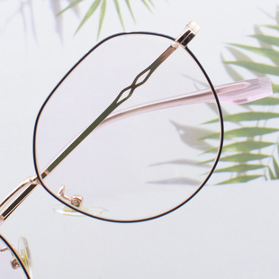 个性流苏挂坠眼镜框方形大框眼镜架开球耳坠可拆卸可配度数批