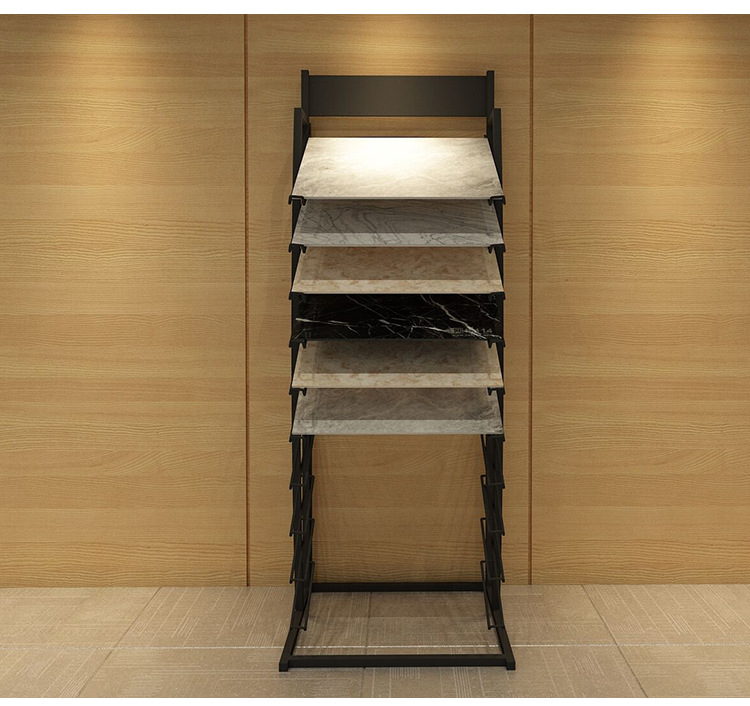 木地板瓷砖展架集成吊顶展示架 古船木板样品陈列架摆放架