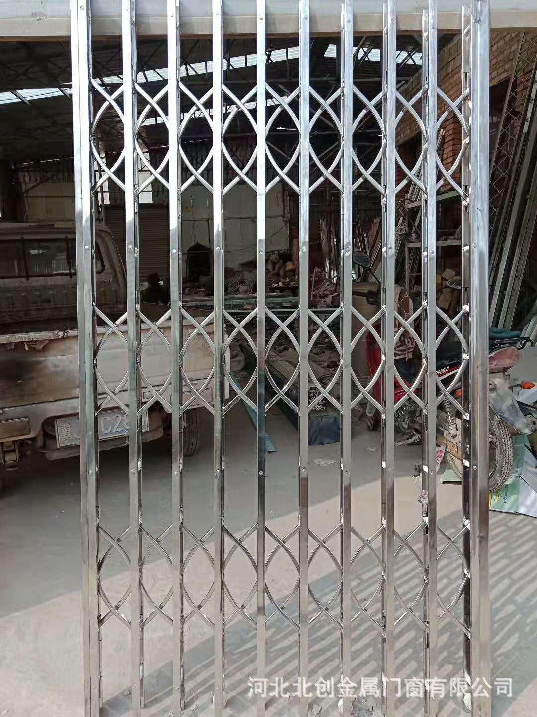 不锈钢拉闸门 推拉门 库房通风拉闸门 学校推拉门 拉闸门镂空