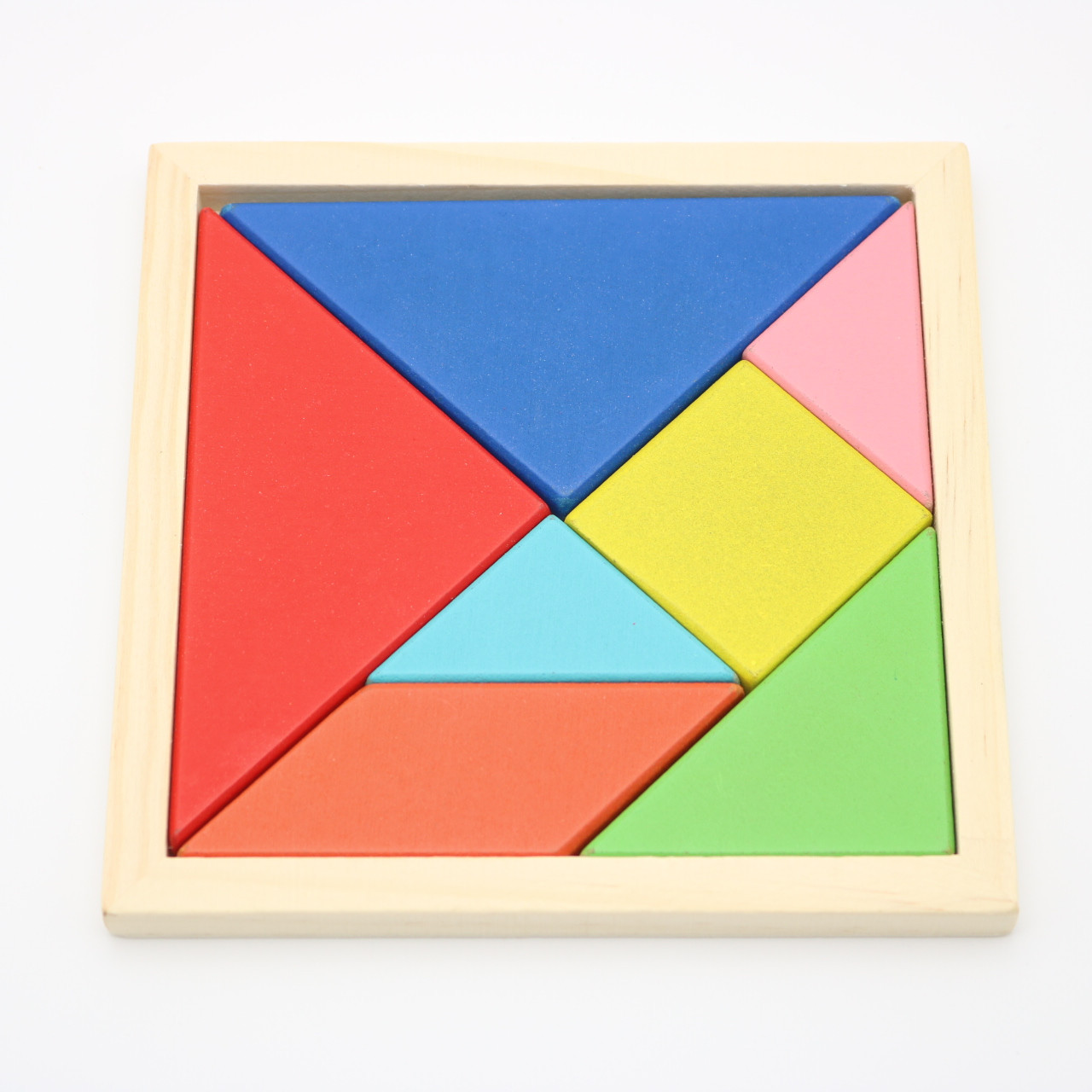 5cm儿童木质制精品七巧板小学生玩具拼图文具礼品