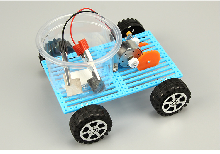 小学生科学实验玩具盐水动力车儿童科技小制作diy化学手工小发明