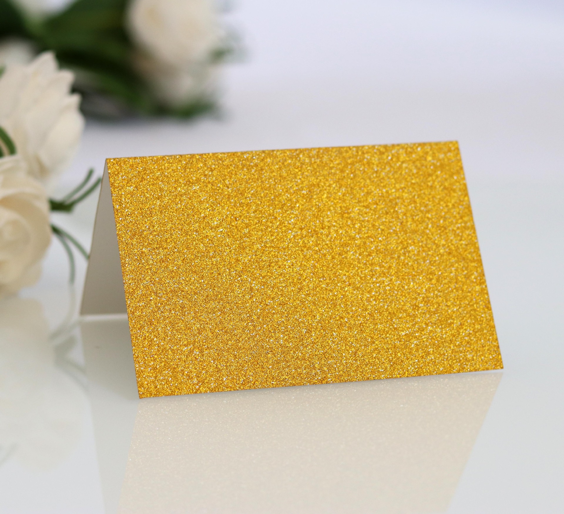 销亚马逊 婚庆席位卡 激光立体卡片 珠光签到台 冰白色姓名座位卡