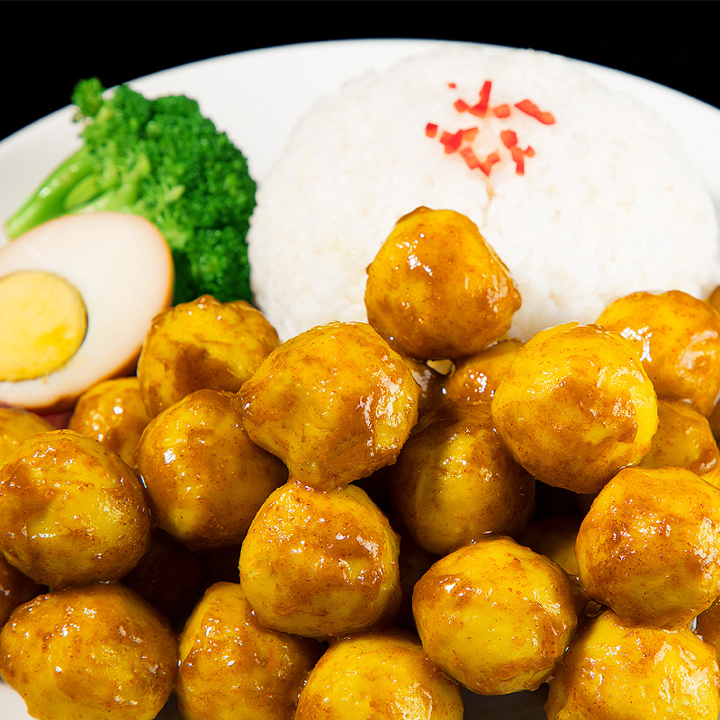 郝菜肴咖喱鱼丸150g外卖料理包10袋盖饭咖喱饭速食拌饭煲仔盖浇饭