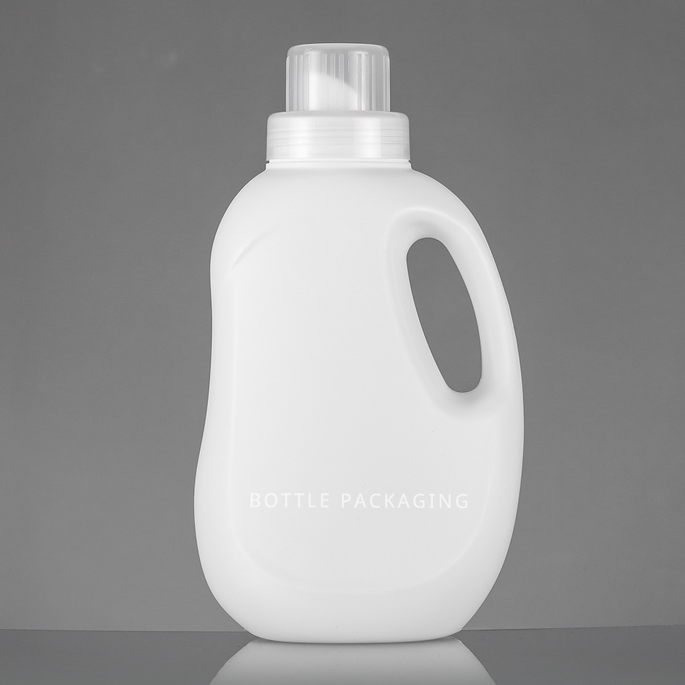 吹塑工厂批发 带旋盖内塞 1200ml hdpe柔顺剂洗衣液包装瓶