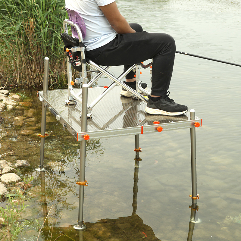 钓台2019新款加厚可折叠钓鱼台深水平台超轻多功能钓台配件渔具