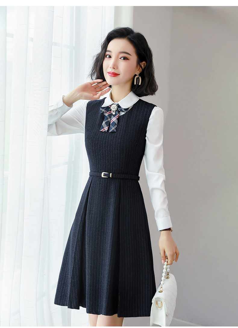 职业装连衣裙幼师衣服女套装时尚秋季幼儿园老师工作服教师园服