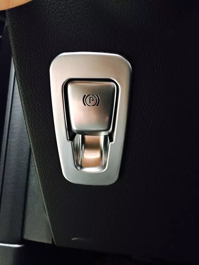 适用于奔驰glc改装专用 电子手刹 glc电子手刹  装饰贴 abs材质