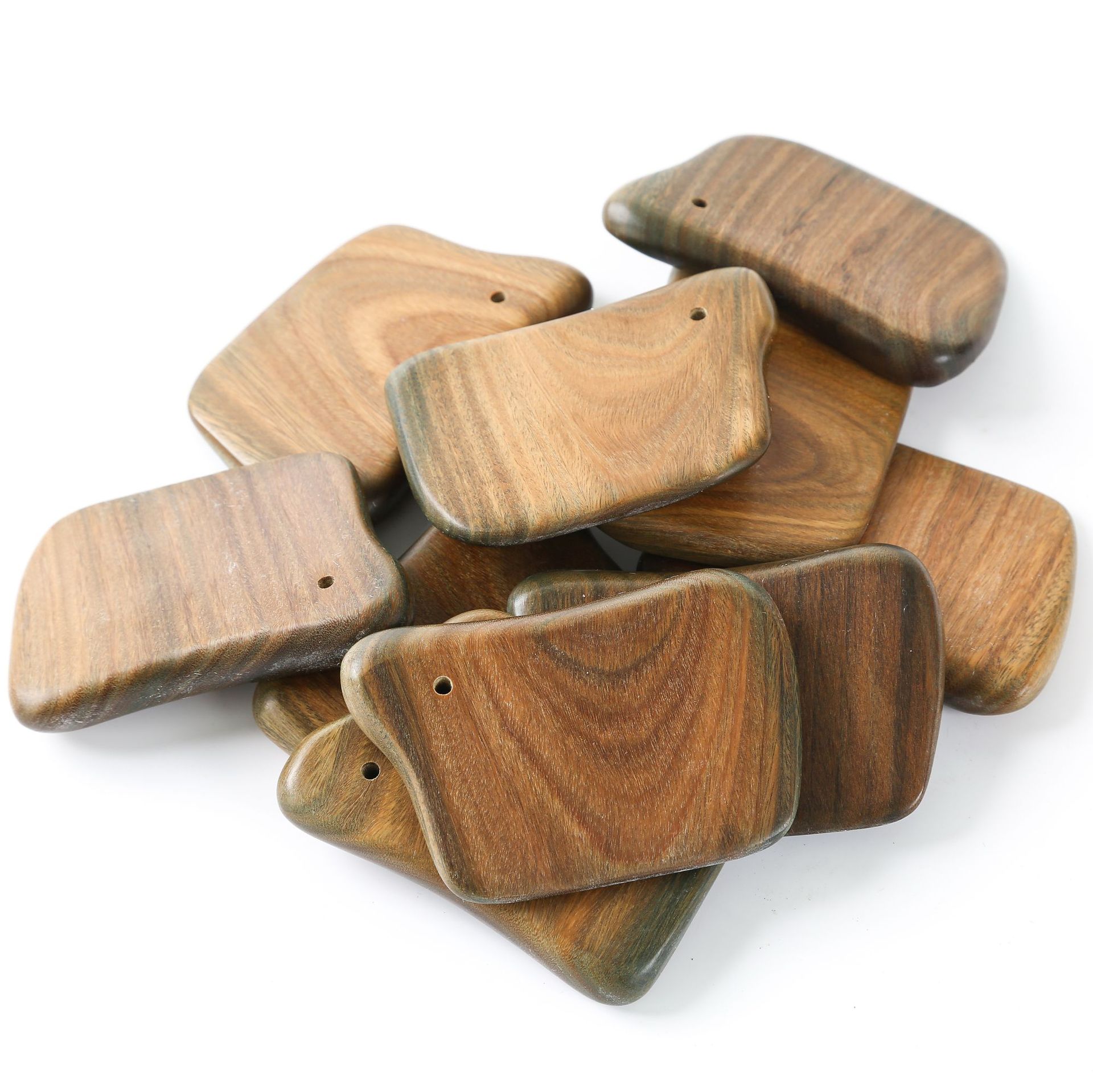 绿檀木刮痧板刮痧片穴位按摩器