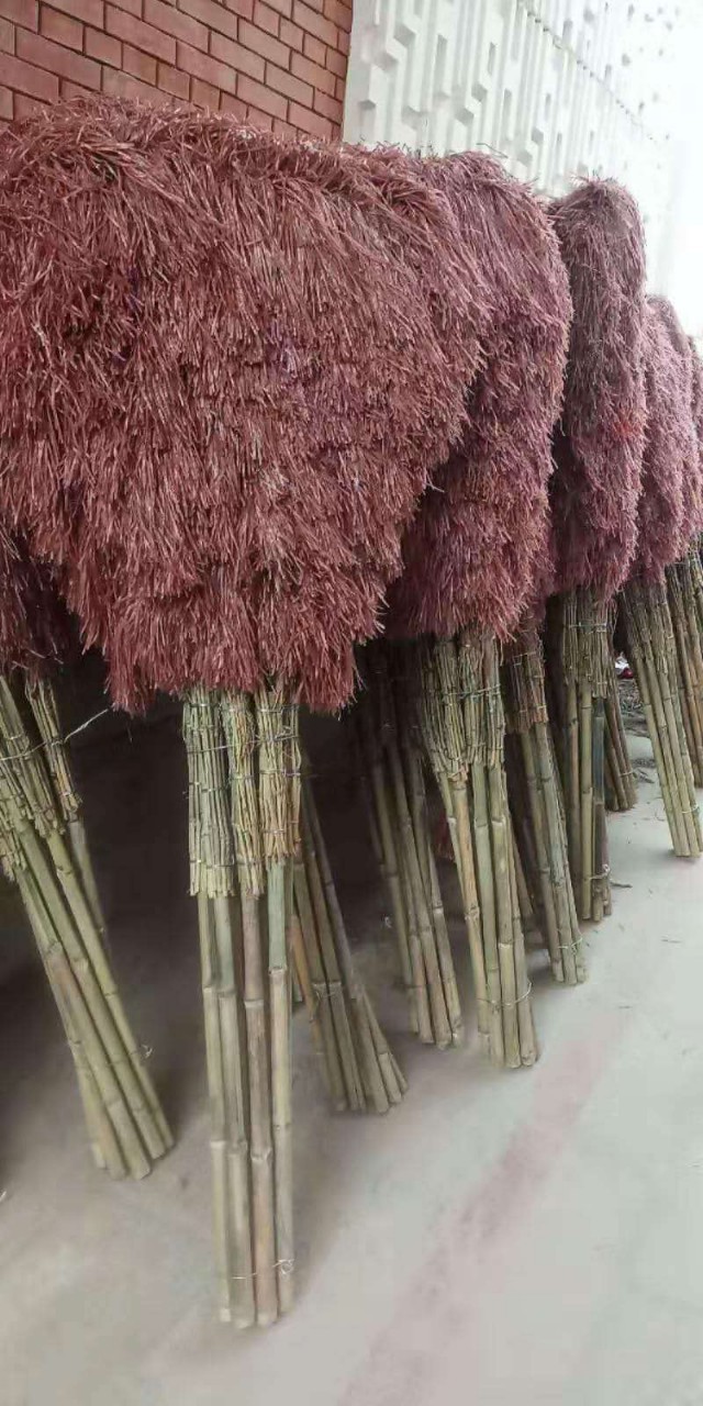 马路学校公路工厂物业环卫工人专用塑料丝大扫把厂家批编织袋扫把