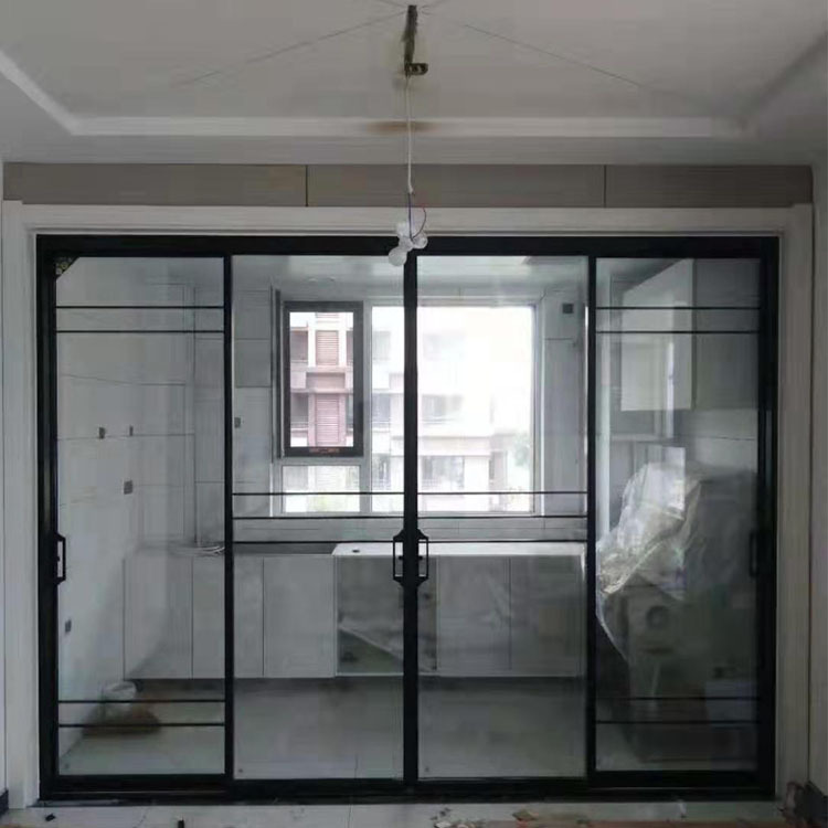 极窄边推拉门 阳台厨房客厅 铝合金推拉门 多种规格钢化玻璃门