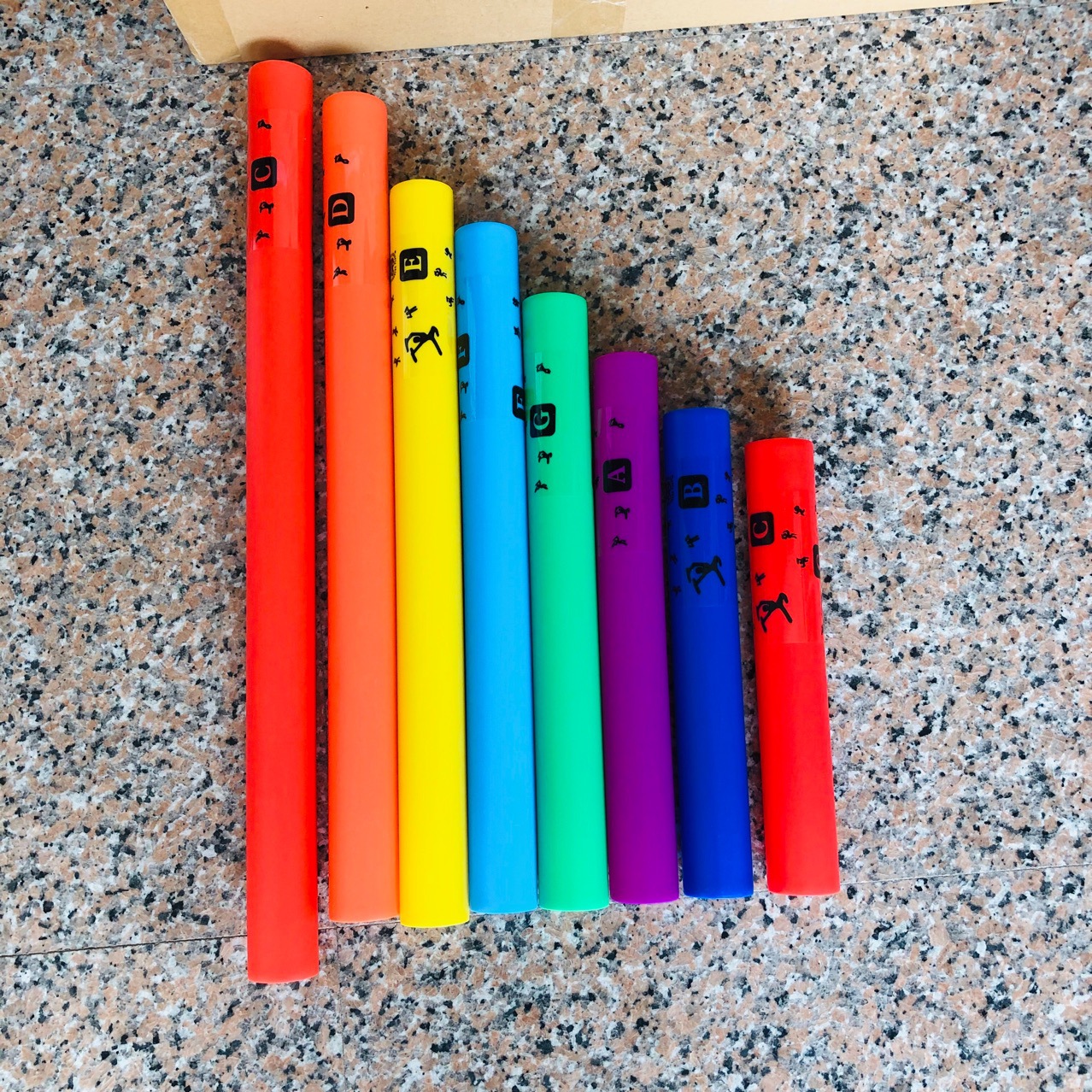 幼儿园奥尔夫打击乐 塑料8音管 八音筒特价 儿童节奏乐器