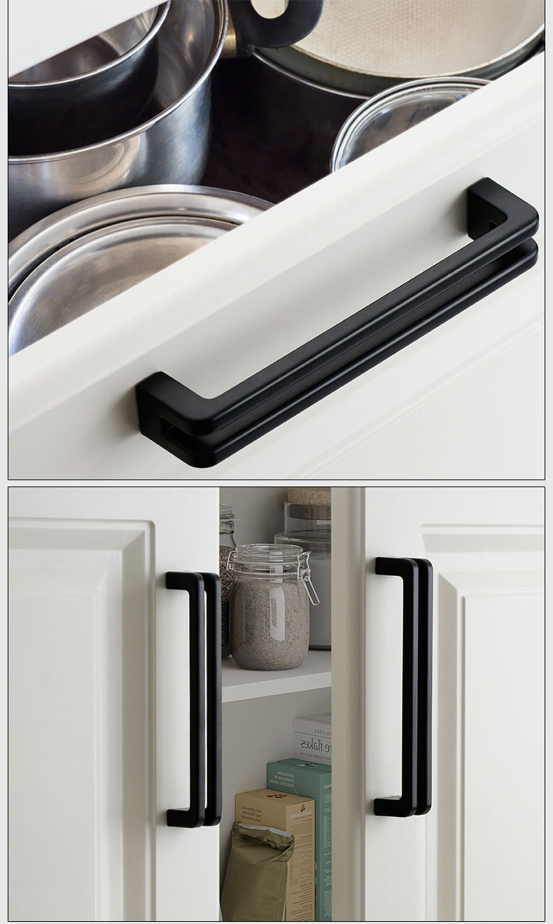 利德仕 灰色拉手简约门把手 橱柜门把手抽屉拉手柜门五金配件批发