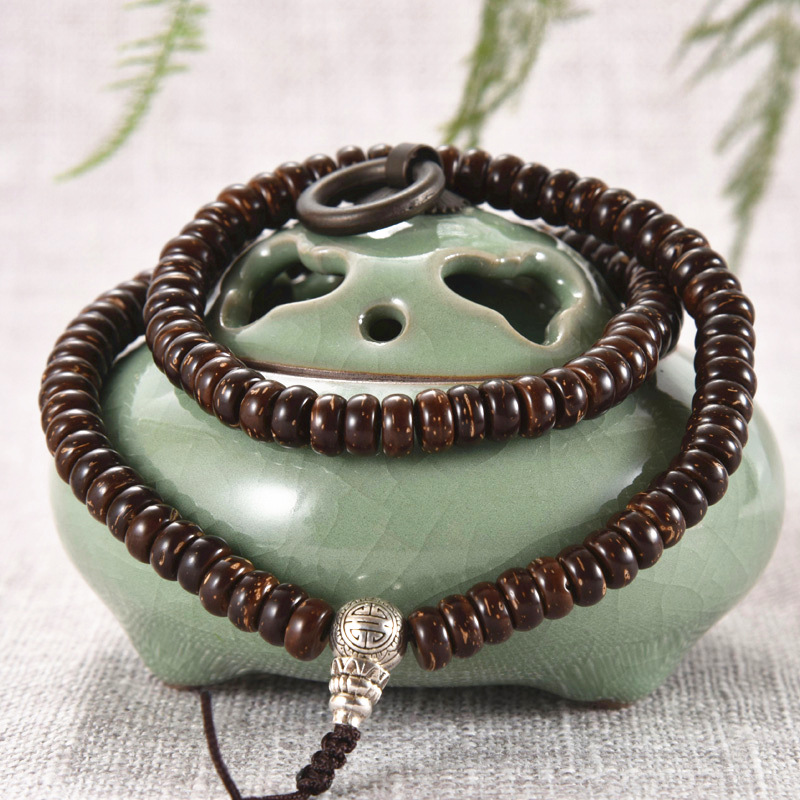 椰壳手串 椰子壳 文玩手串 手链 佛珠 项链男女