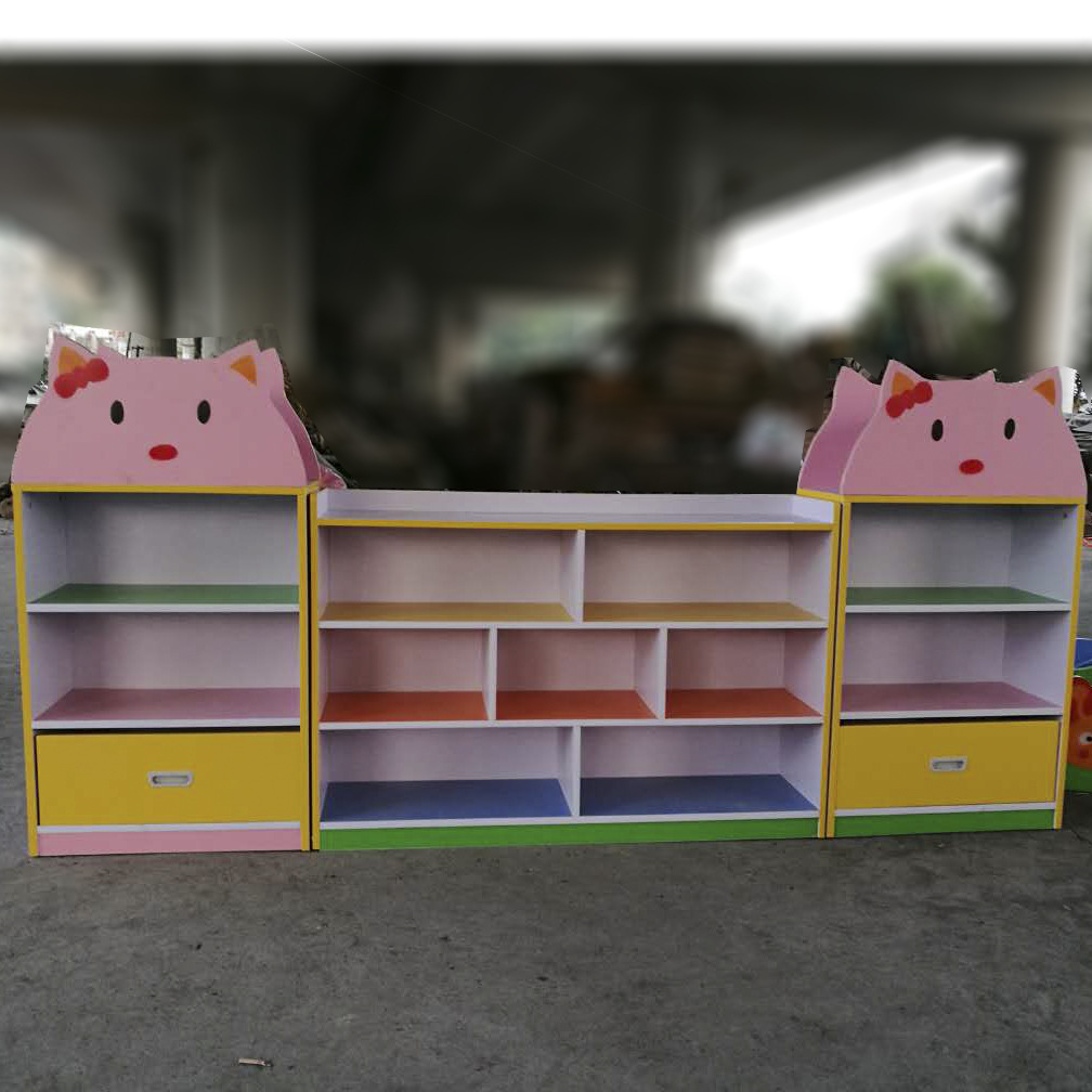 幼儿园卡通玩具柜组合书包柜防火板储物柜收纳柜整理柜儿童书包柜