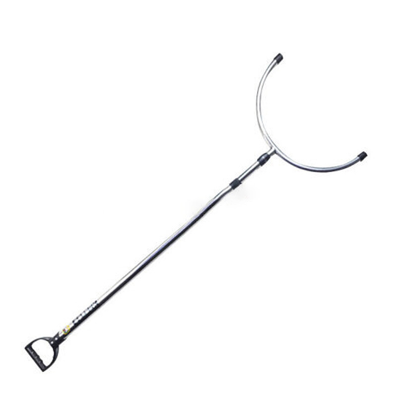 神龙便携式不锈钢防暴钢叉反恐防暴腰叉防卫安保器材