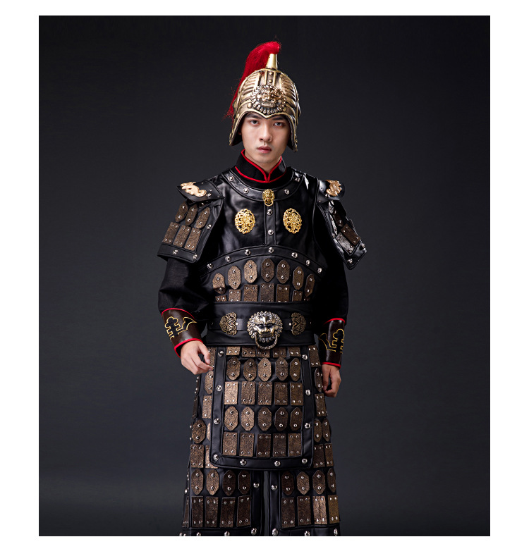 影视古装将军盔甲元帅服士兵武士铠甲战袍剧组群演服装道具演出服