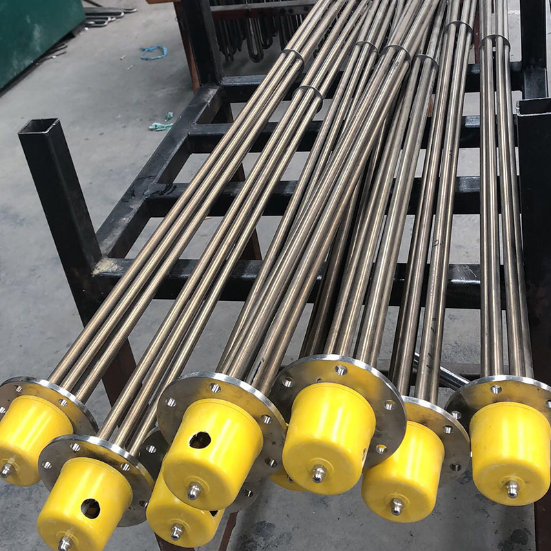 厂家供应法兰加热管 不锈钢干烧翅片加热管 水箱电加热管 可定制