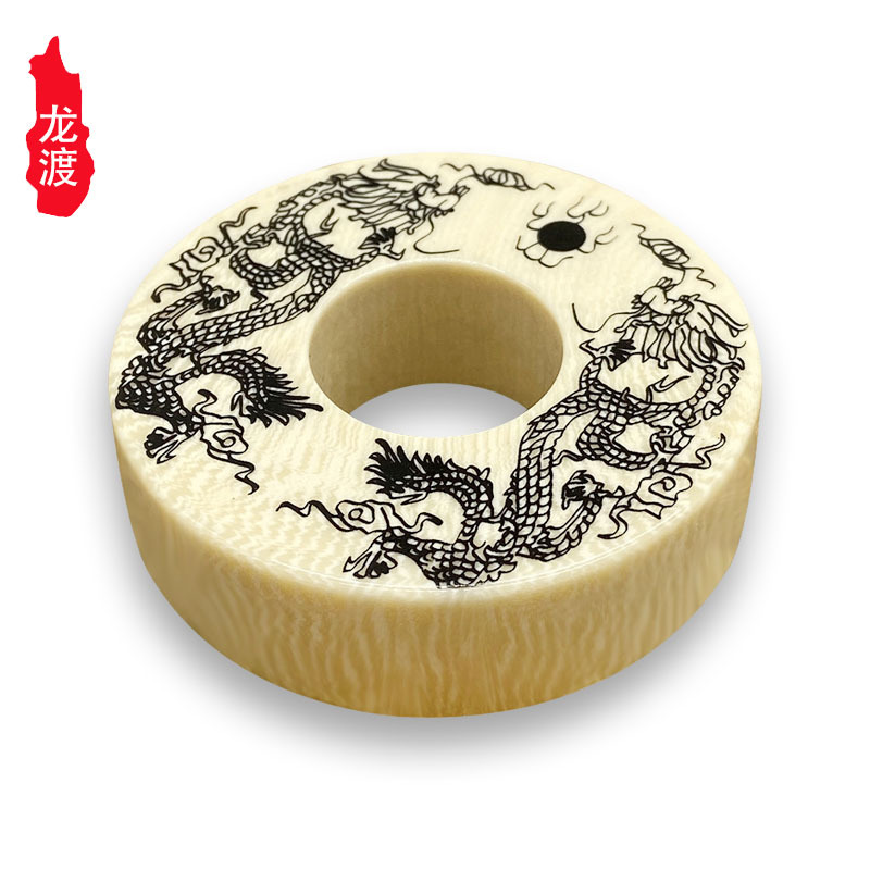 高仿象牙人造象牙仿象牙饰品猛犸象牙吊坠双龙戏珠配饰加工批发