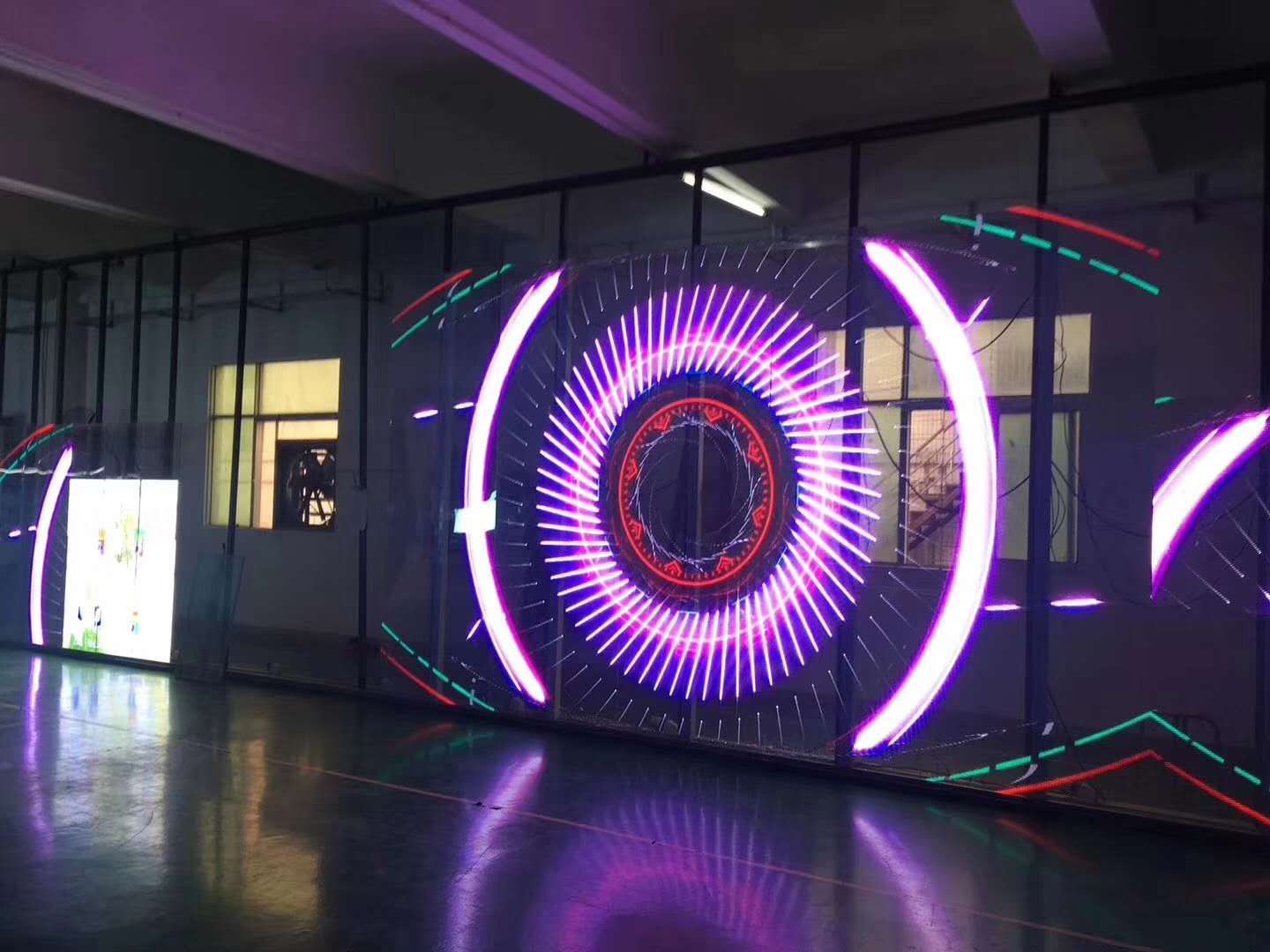 侧发光led透明玻璃屏p10.4-104