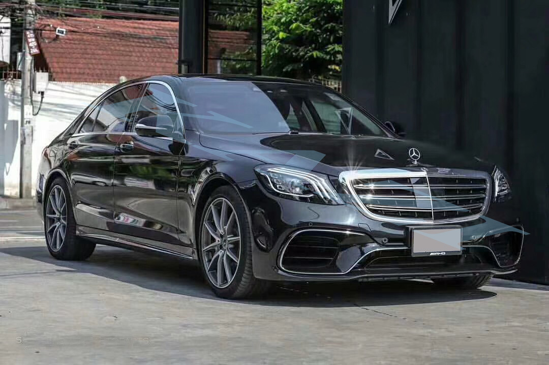 适用于14-19款奔驰s级w222 s320 s350s400 s500s600中网amg改装