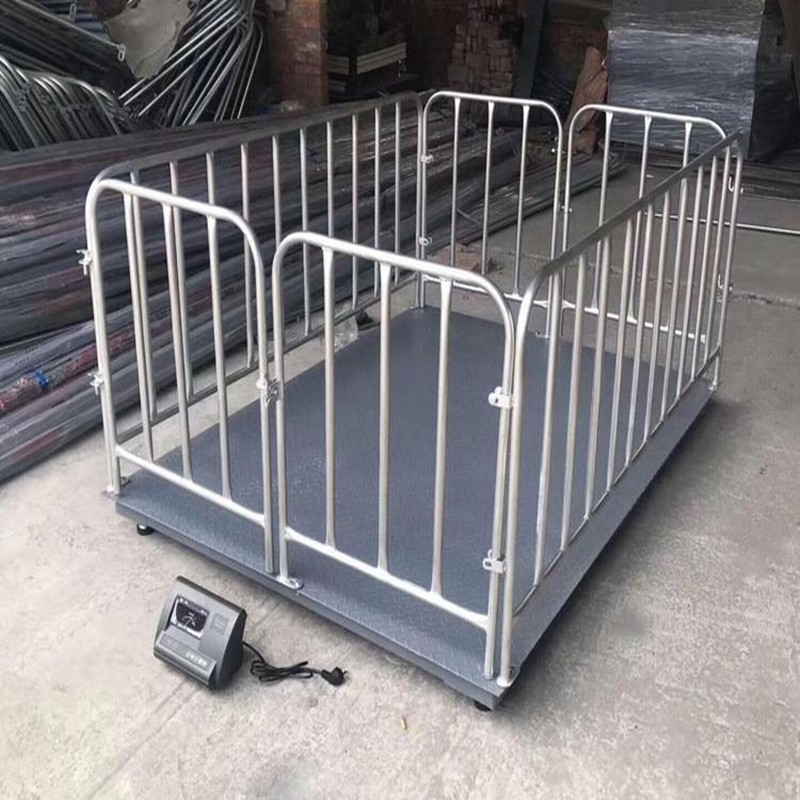 带围栏称猪只电子地磅1-5吨量程可选动物称重电子秤称羊电子磅称