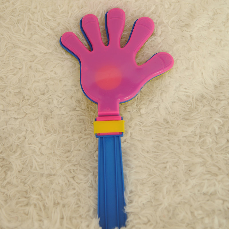无笑脸不发光手拍 彩色塑料手掌拍拍手器鼓掌拍 演唱会助威道具